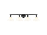 Bathroom Fixtures Four Lights by Golden ( 62 | 0305-BA4 BLK-VMG Carver ) 