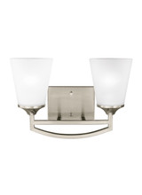 Bathroom Fixtures Two Lights by Generation Lighting ( 1 | 4424502-962 Hanford ) 