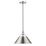 Pendants Metal Shade by Golden ( 62 | 3306-L CH-PW Orwell ) 