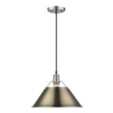 Pendants Metal Shade by Golden ( 62 | 3306-L PW-AB Orwell ) 