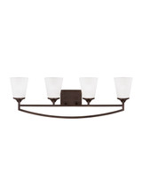 Bathroom Fixtures Four Lights by Generation Lighting ( 1 | 4424504EN3-710 Hanford ) 