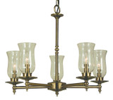 Mid. Chandeliers Glass Up by Framburg ( 8 | 2505 AB Sheraton ) 