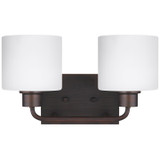 Bathroom Fixtures Two Lights by Generation Lighting ( 1 | 4428802EN3-710 Canfield ) 