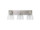 Bathroom Fixtures Three Lights by Golden ( 62 | 0314-BA3 PW-CLR Remy ) 