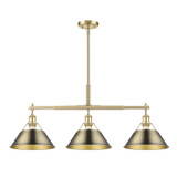 Linear/Island 3 Light Bar by Golden ( 62 | 3306-LP BCB-AB Orwell ) 