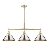 Linear/Island 3 Light Bar by Golden ( 62 | 3306-LP BCB-CH Orwell ) 