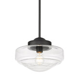 Pendants Glass Down by Golden ( 62 | 0508-M BLK-CLR Ingalls ) 