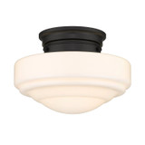 Flush Mounts Glass Down by Golden ( 62 | 0508-SF BLK-VMG Ingalls ) 