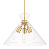 Pendants Glass Down by Golden ( 62 | 0511-3P BCB-CLR Malta ) 
