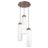Mini Pendants 3 Light Cluster by Hammerton Studio ( 404 | CHB0056-03-BB-LC-C01-L1 Ledgestone ) 
