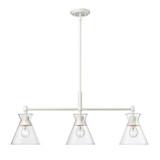 Linear/Island 3 Light Bar by Golden ( 62 | 0511-LP WHT-CLR Malta ) 