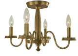 Semi-Flush Mts. Candle by Framburg ( 8 | 5782 BR Matera ) 