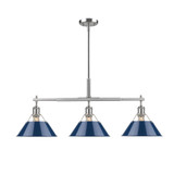 Linear/Island 3 Light Bar by Golden ( 62 | 3306-LP PW-NVY Orwell ) 
