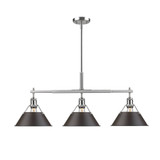 Linear/Island 3 Light Bar by Golden ( 62 | 3306-LP PW-RBZ Orwell ) 
