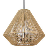 Pendants Fabric Shade by Golden ( 62 | 6937-4P BLK-NR Valentina ) 