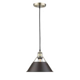 Pendants Metal Shade by Golden ( 62 | 3306-M AB-RBZ Orwell ) 