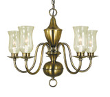 Mid. Chandeliers Glass Up by Framburg ( 8 | 2545 AB Jamestown ) 