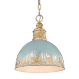Pendants Metal Shade by Golden ( 62 | 0809-M VG-TEAL Alison ) 