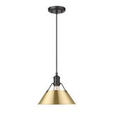 Pendants Metal Shade by Golden ( 62 | 3306-M BLK-BCB Orwell ) 