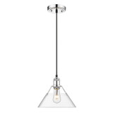 Pendants Glass Down by Golden ( 62 | 3306-M CH-CLR Orwell ) 