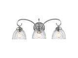 Bathroom Fixtures Three Lights by Golden ( 62 | 6952-BA3 CH-CLR Audra ) 