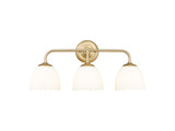 Bathroom Fixtures Three Lights by Golden ( 62 | 6954-BA3 BCB-OP Dorinda ) 