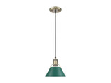 Mini Pendants Metal Shade by Golden ( 62 | 3306-S AB-GN Orwell ) 