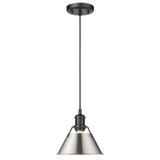 Mini Pendants Metal Shade by Golden ( 62 | 3306-S BLK-PW Orwell ) 