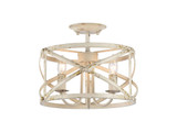 Semi-Flush Mts. Cage by Golden ( 62 | 0890-SF AI Alcott ) 
