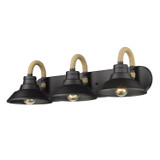 Bathroom Fixtures Three Lights by Golden ( 62 | 3318-BA3 NB Journey ) 