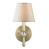 Sconces Single Candle by Golden ( 62 | 3500-1W AB-PMT Waverly ) 