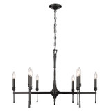 Mid. Chandeliers Candle by Golden ( 62 | 3509-9 BLK Landon ) 