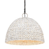 Pendants Fabric Shade by Golden ( 62 | 1081-5P BLK-PSG Rue ) 
