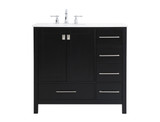 Plumbing Bath Chests/Vanities by Elegant Lighting ( 173 | VF18836BK Irene ) 