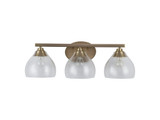 Bathroom Fixtures Three Lights by Golden ( 62 | 1094-BA3 BCB-HCG Ariella ) 