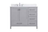 Plumbing Bath Chests/Vanities by Elegant Lighting ( 173 | VF18842GR-BS Irene ) 