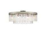 Semi-Flush Mts. Empire/Basket by Golden ( 62 | 1768-9SF PS-HWG Ciara ) 