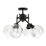 Semi-Flush Mts. Directional by Golden ( 62 | 1945-SF BLK-GLOBE-SD Axel ) 