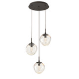 Mini Pendants 3 Light Cluster by Hammerton Studio ( 404 | CHB0066-03-FB-GA-C01-L1 Aster ) 