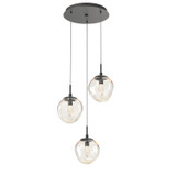 Mini Pendants 3 Light Cluster by Hammerton Studio ( 404 | CHB0066-03-GP-GA-C01-L1 Aster ) 