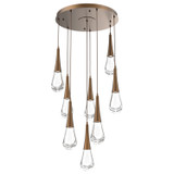 Mid. Chandeliers Multi-Port/Cascade by Hammerton Studio ( 404 | CHB0078-08-FB-C-C01-L1 Raindrop ) 