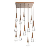 Mid. Chandeliers Multi-Port/Cascade by Hammerton Studio ( 404 | CHB0078-12-BB-C-C01-L3 Raindrop ) 