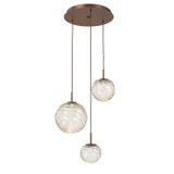 Mini Pendants 3 Light Cluster by Hammerton Studio ( 404 | CHB0092-03-BB-A-C01-L1 Gaia ) 