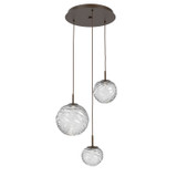 Mini Pendants 3 Light Cluster by Hammerton Studio ( 404 | CHB0092-03-FB-C-C01-L3 Gaia ) 