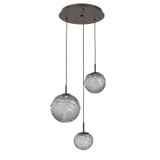 Mini Pendants 3 Light Cluster by Hammerton Studio ( 404 | CHB0092-03-FB-S-C01-L1 Gaia ) 