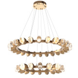 Mid. Chandeliers Ring/Halo by Hammerton Studio ( 404 | CHB0079-2T-NB-PC-CA1-L1 Pebble ) 