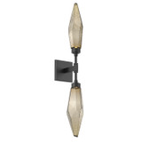 Sconces Double Glass by Hammerton Studio ( 404 | IDB0050-02-MB-CB-L3 Rock Crystal ) 