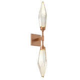 Sconces Double Glass by Hammerton Studio ( 404 | IDB0050-02-NB-CA-L1 Rock Crystal ) 