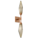 Sconces Double Glass by Hammerton Studio ( 404 | IDB0050-02-NB-CB-L1 Rock Crystal ) 