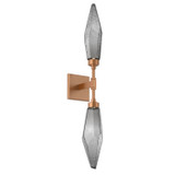 Sconces Double Glass by Hammerton Studio ( 404 | IDB0050-02-NB-CS-L1 Rock Crystal ) 